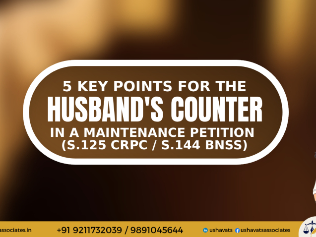 5 Key Point - Husband Counter-125 CrPC - 144 BNSS