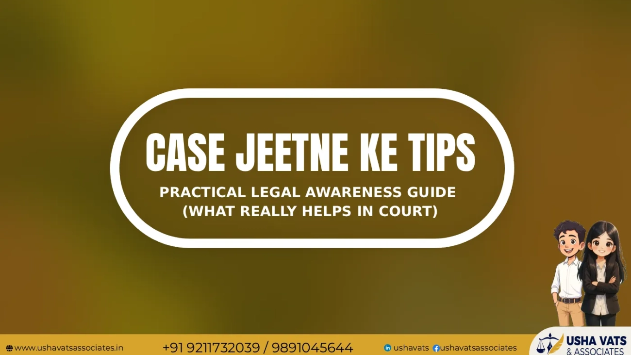 Case Jeetne Ke Tips | Legal Awareness Guide | Usha Vats & Associates